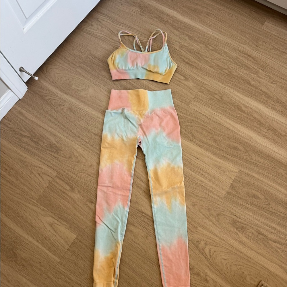 Colorful Tie-Dye Women's Athleisure Set